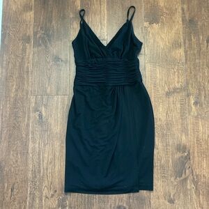 Calvin Klein V-Neck Ruched Waist Dress